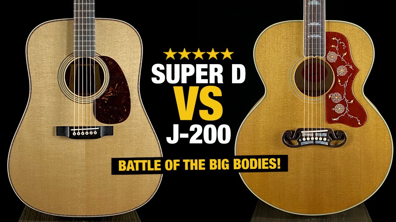 Super D vs J-200 - Ultimate Big Body Acoustic Challenge!