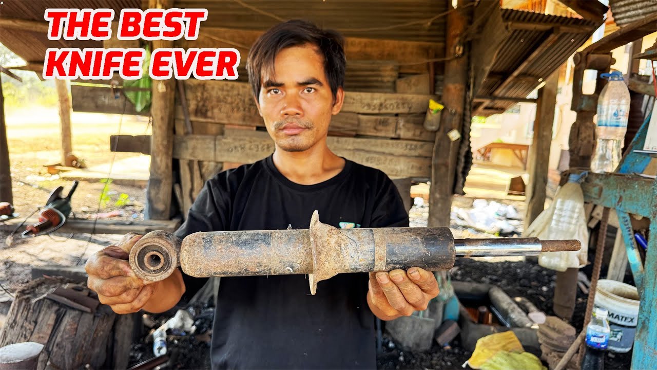 HOW TO MAKE KNIFE FROM CAR AXLE.