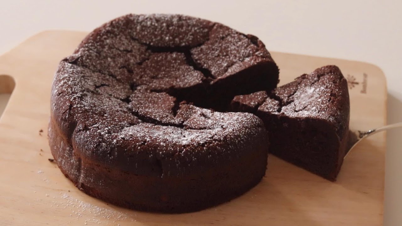 生クリーム無し！板チョコで作るしっとり濃厚♡ガトーショコラの作り方／Gateau Chocolat recipe