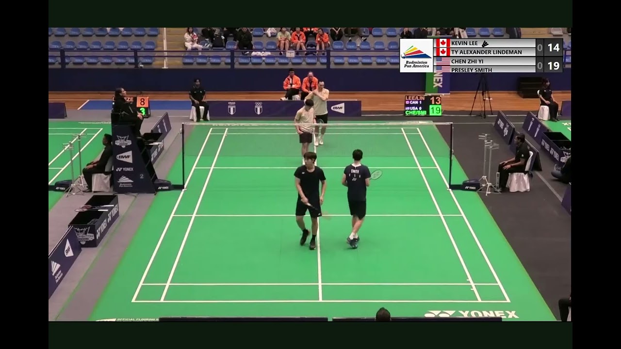 KEVIN LEE/TY LINDAMAN (CAN) vs CHEN ZGI YI/PRESLEY SMITH (USA)   GROUP A R2 PAN AM M&F CUP 2026