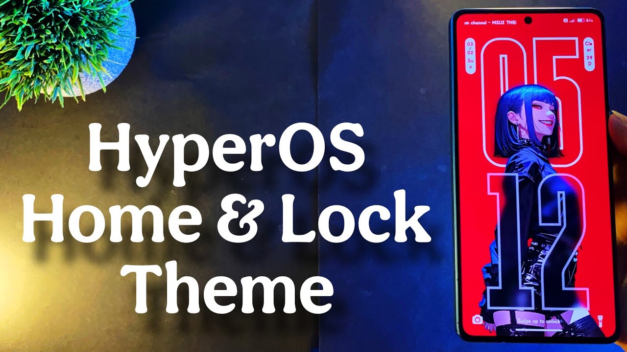 Xiaomi HyperOS Home & Lock Screen Customize Premium Theme For Any Xiaomi Devices | #hyperos #anime