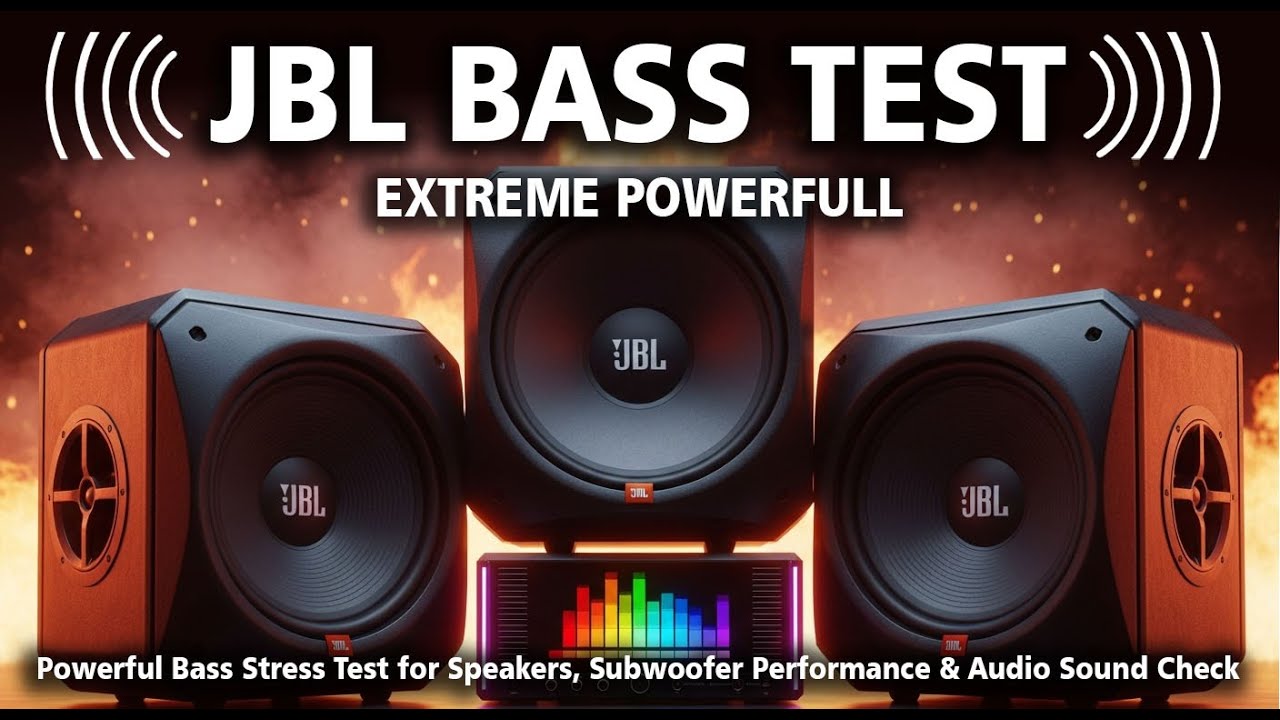 JBL BASS TEST – Powerful Bass Stress Test for Speakers, Subwoofer Performance & Audio Sound Check
