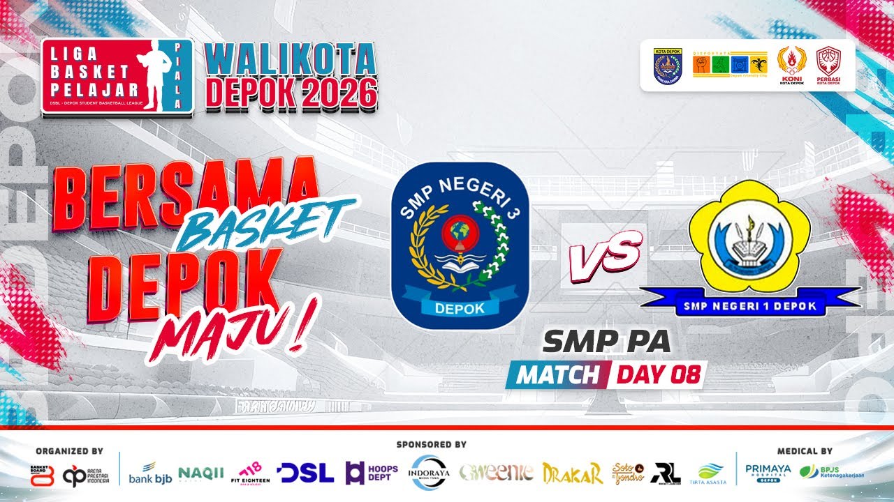 🔴 D8 [ Match 9 ] SMPN 3 DEPOK B VS SMPN 1 DEPOK ( SMP PA ) 🏅 LBP Piala Walikota Depok 2026