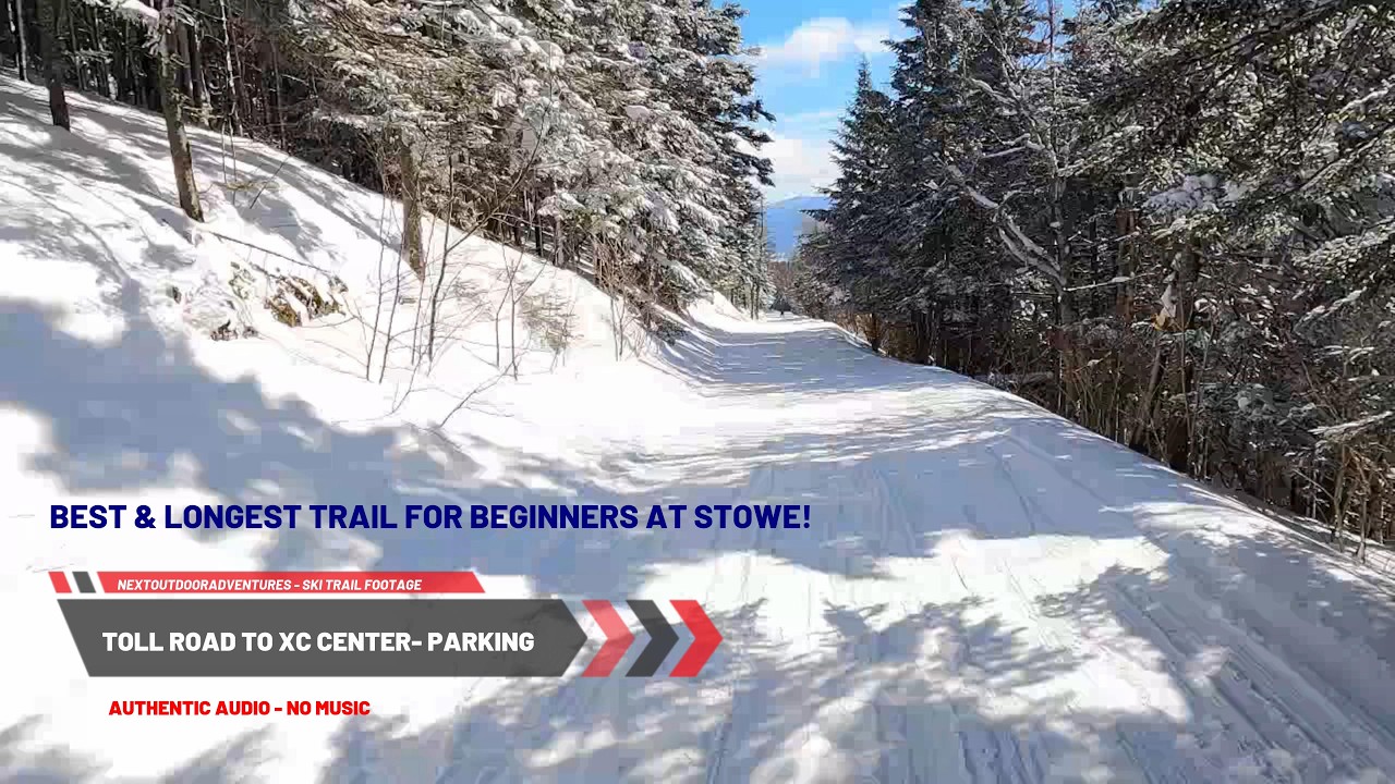 Stowe’s Longest Beginner Ski Trail (≈4.7 Miles) | 4K POV (Authentic Audio)