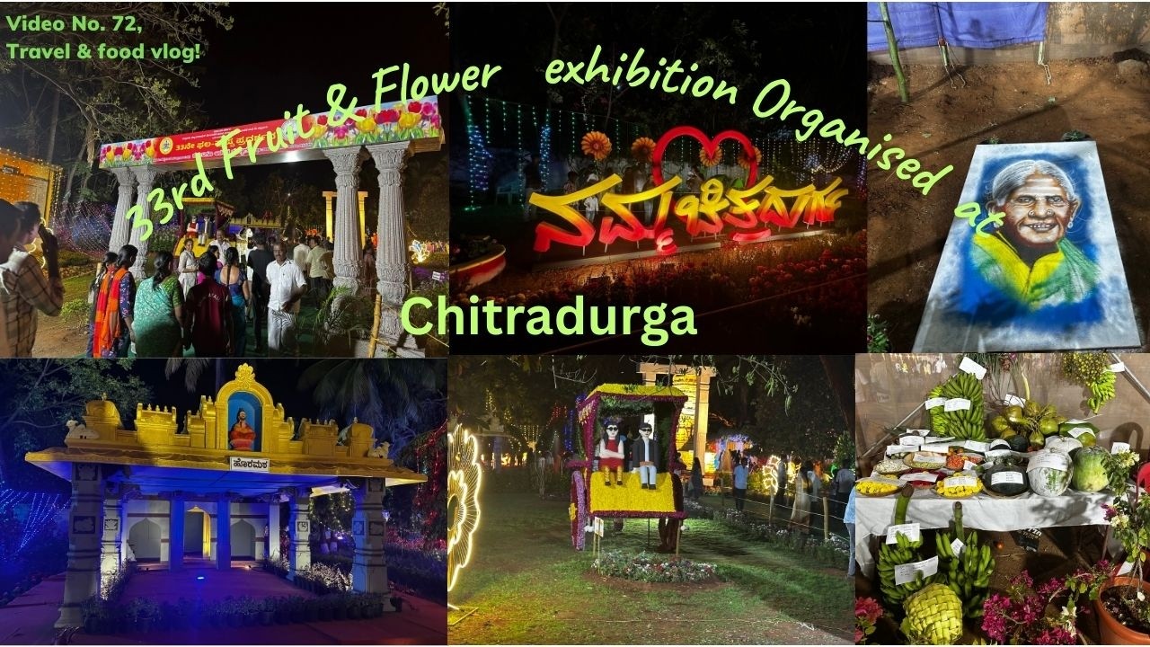 33rd Fruit & Flower Exhibition at Chitradurga Impt Annual Event Organised by Karnataka Govt agencies