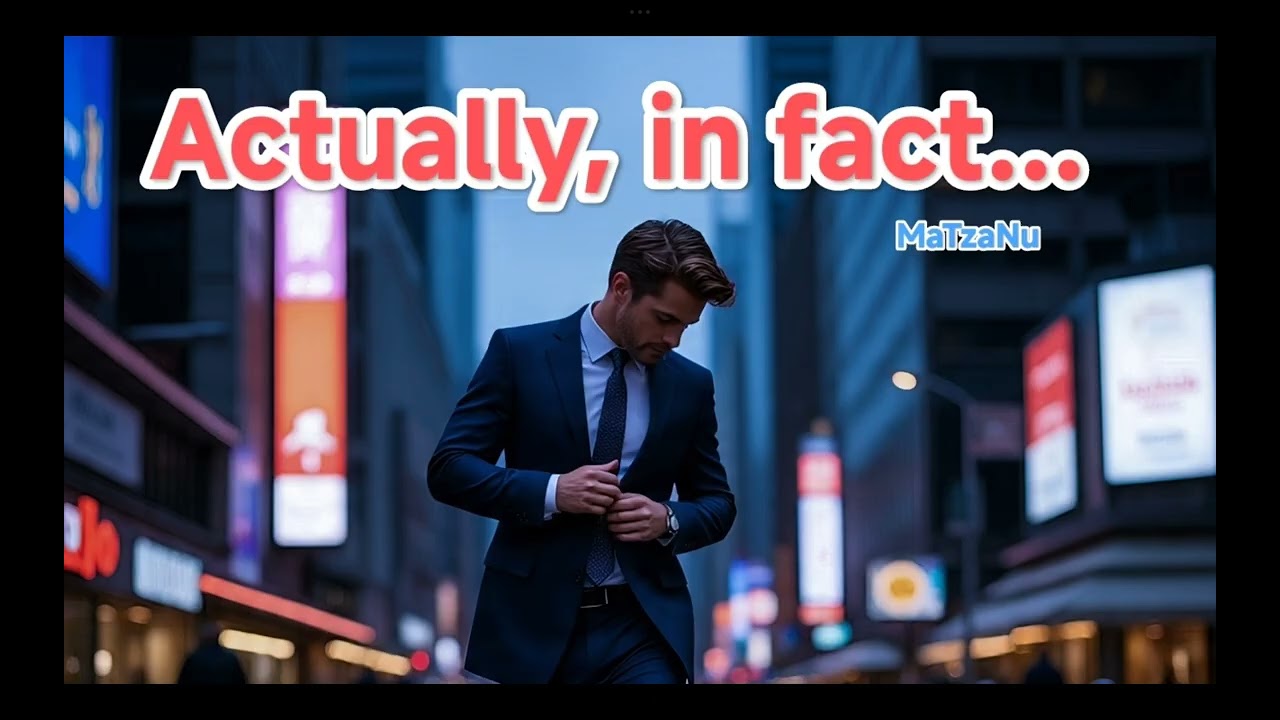 Actually, in fact...  (official Audio )