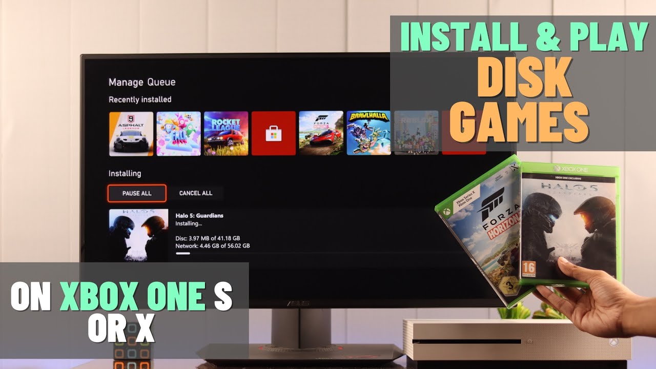 Как установить игры Play Disc на Xbox One S!