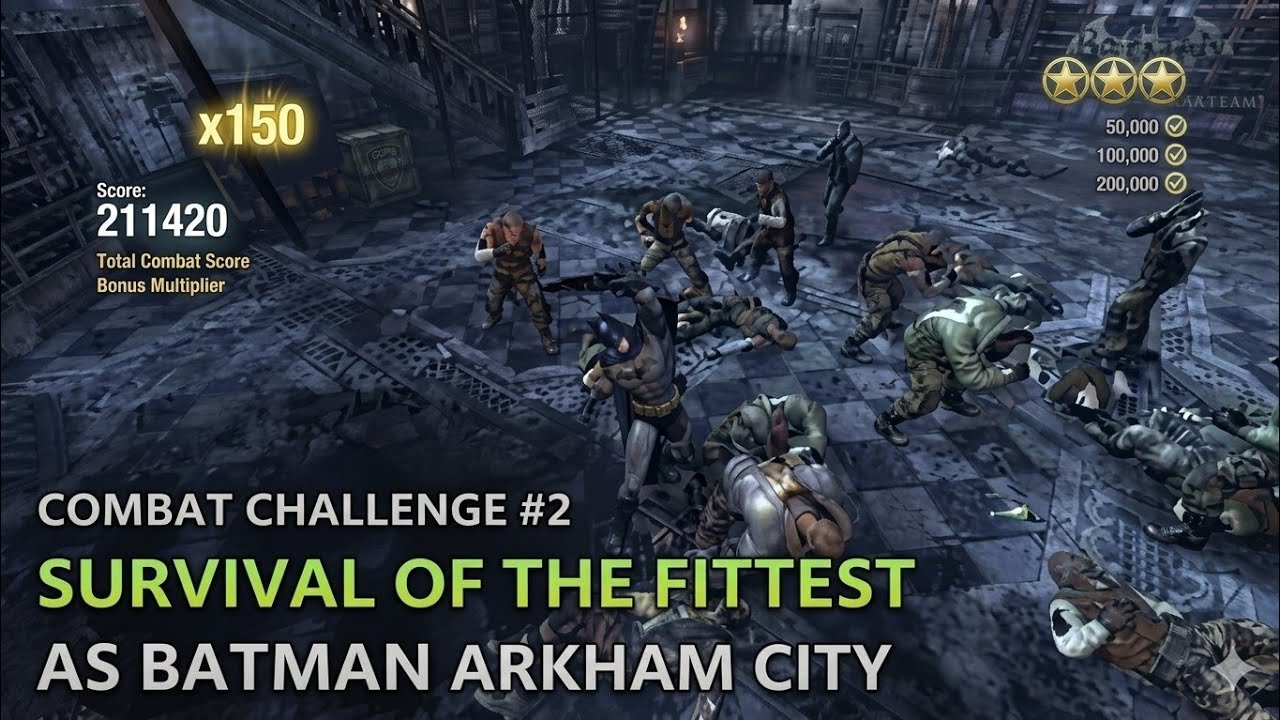Survival of Fittest as Batman Arkham City, Score: 211,420