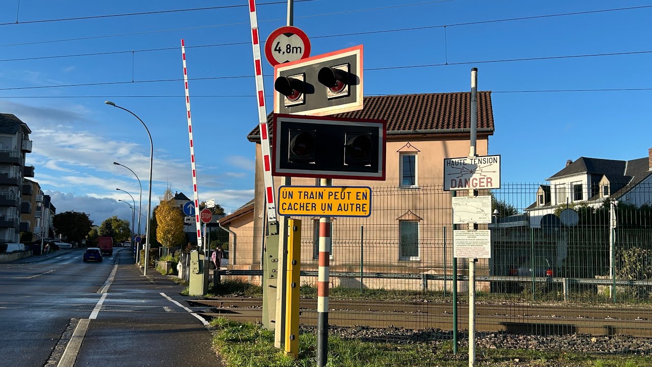 Luxembourg railroad crossing 