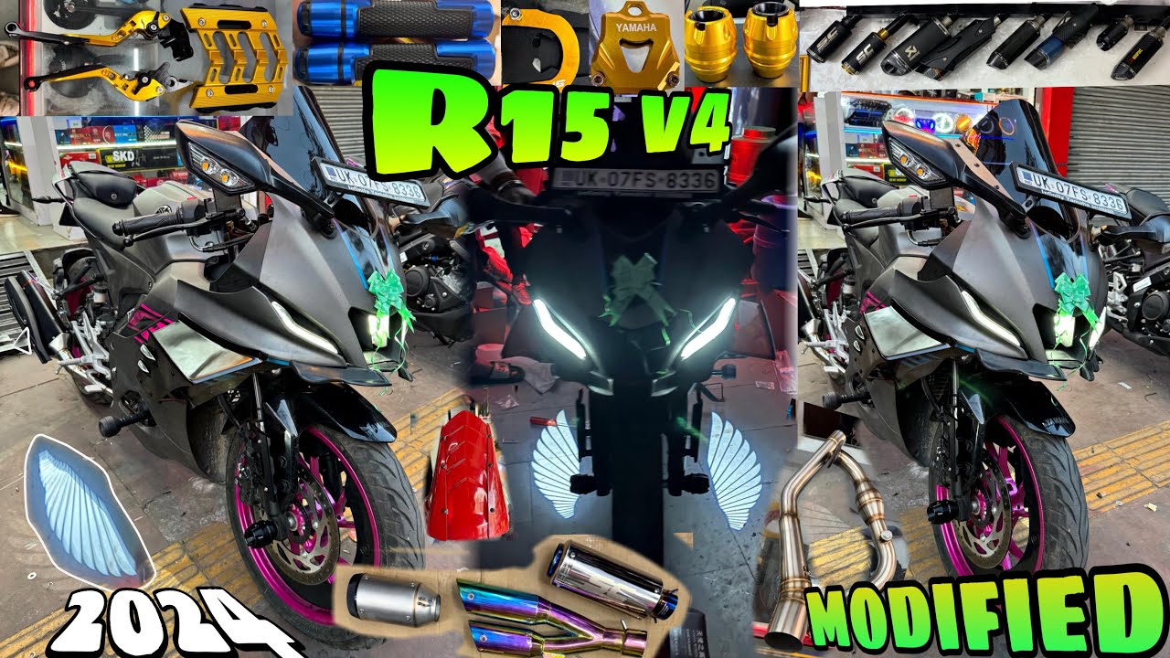 R15V4 Modified | R15 देहरादून से लेकर आये | Kiling Modified R15 | Whings light 😱￼
