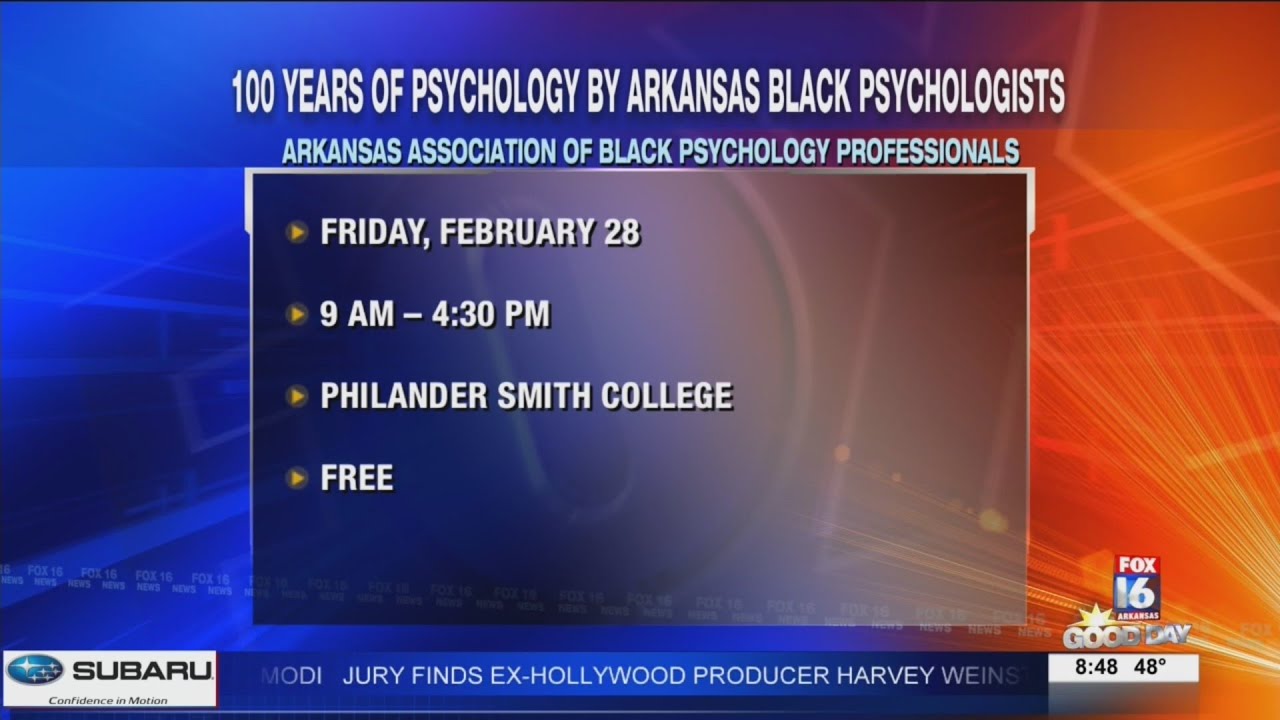 100 Years of Psychology by Arkansas Black Psychologists