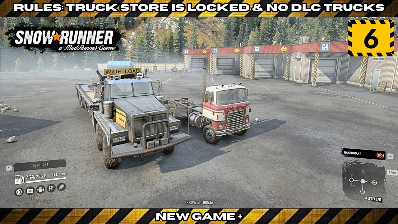 SnowRunner - Int. Transtar 4070A & Western Star 6900 TS Recovered - Michigan Walkthrough - Ep.6