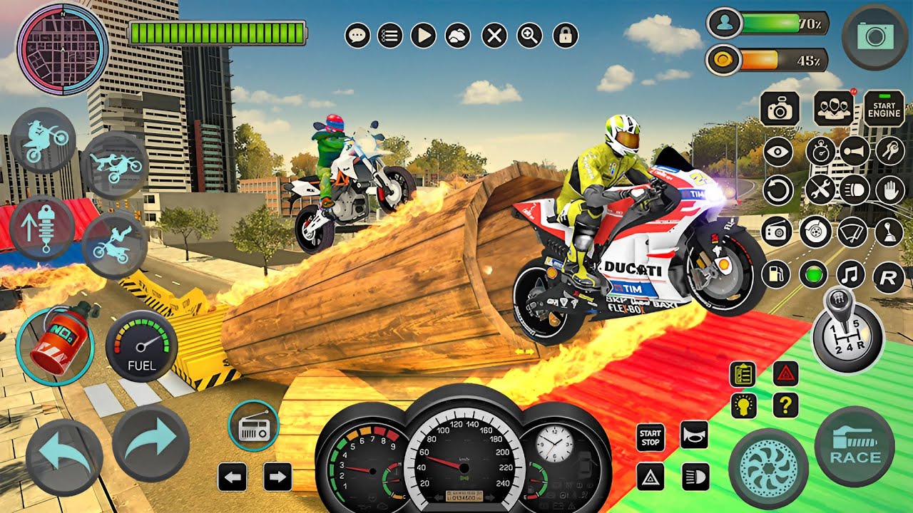 IMPOSSIBLE Motor BIKE Tracks 3D, Motor Cycle Racer Game.#bike Games To Play.