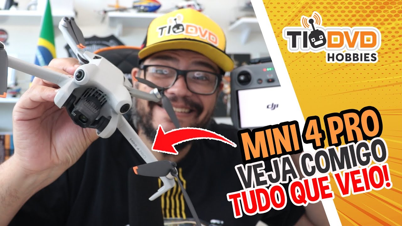 Chegou meu novo Drone DJI MINI 4 PRO RC2 COMBO FLY MORE PLUS! Veja comigo tudo que veio na caixa.