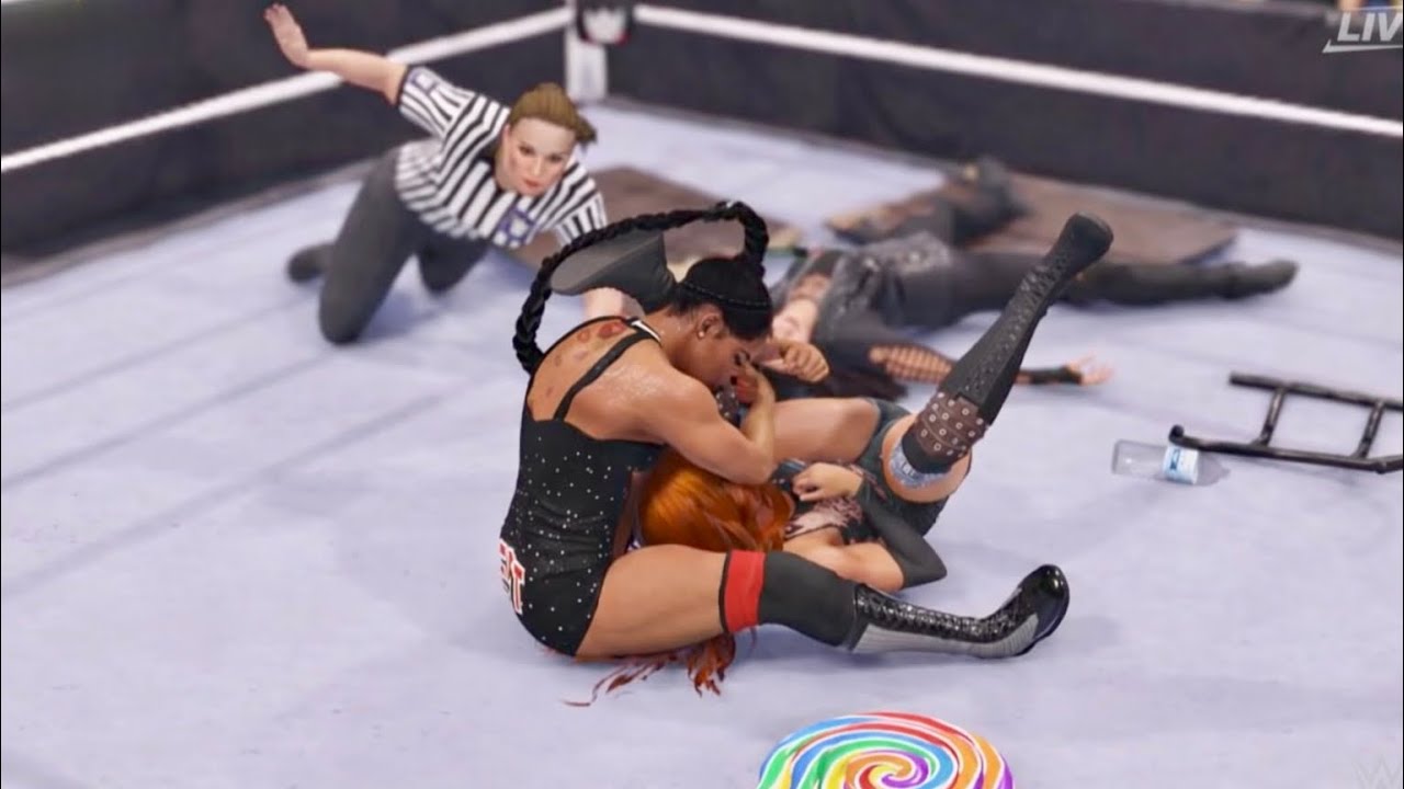 Bianca Belair Vs. Carmella Vs. Tamina Vs. Becky Lynch - WWE 2K25 PS5