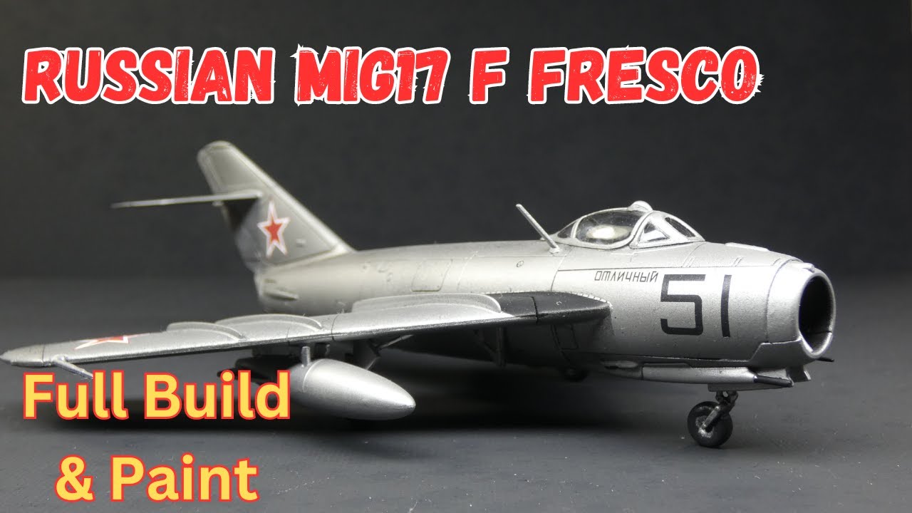 Airfix MIG 17f  fresco full build and paint of this classic RUSSIAN 1/72 scale model aircraft kit