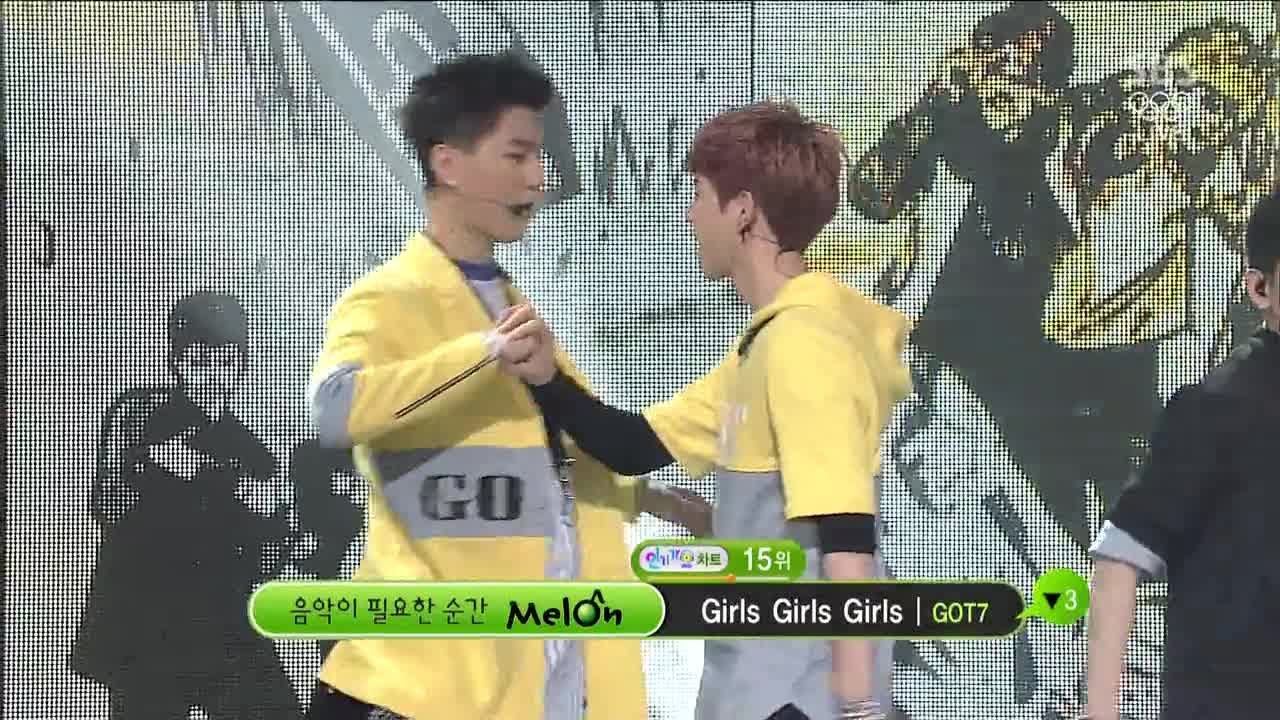 [Gods Seven GOT7] - Девушки Девушки Девушки @ Популярные Inkigayo 140216
