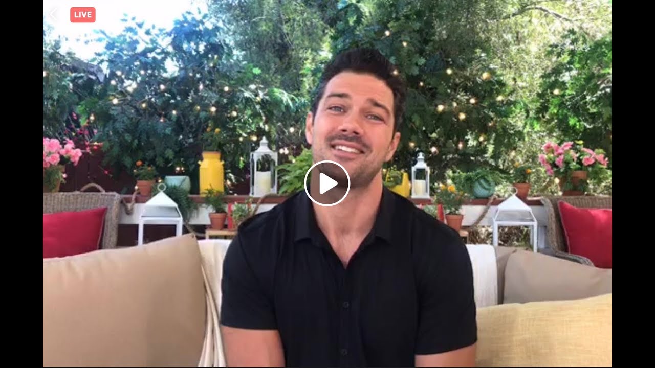 Ryan Paevey facebook live Hallmark Channel | A Summer Romance
