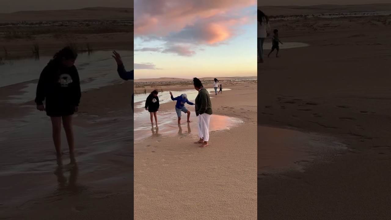 Trying to find the quick sand.#4wdtagalongtours #4wd #beach #travel #sanddune #offroad #sandbeach