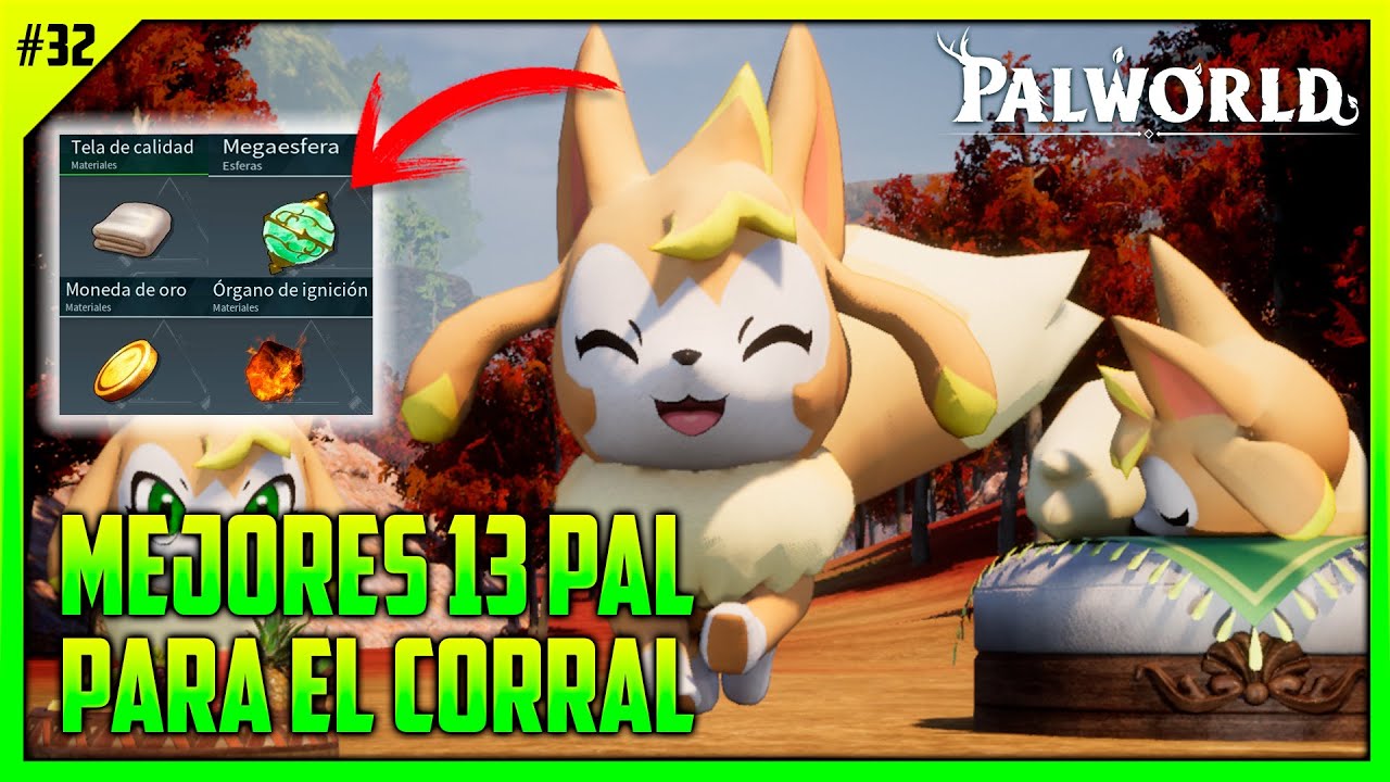 ✨ MEJORES PAL para el CORRAL todos los DROPS #32 | Palworld