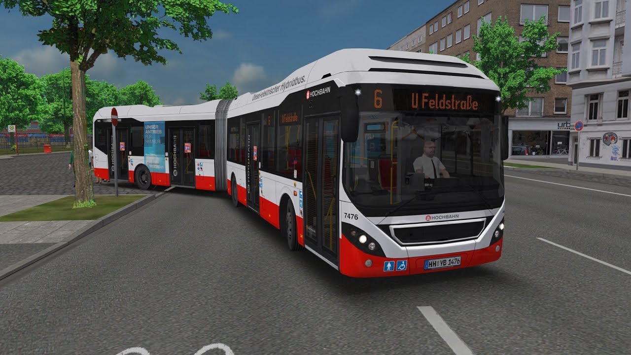 LET`S PLAY TOGETHER OMSI 2 / HafenCity-Hamburg Modern mit dem Volvo 7900LH  / Linie 6