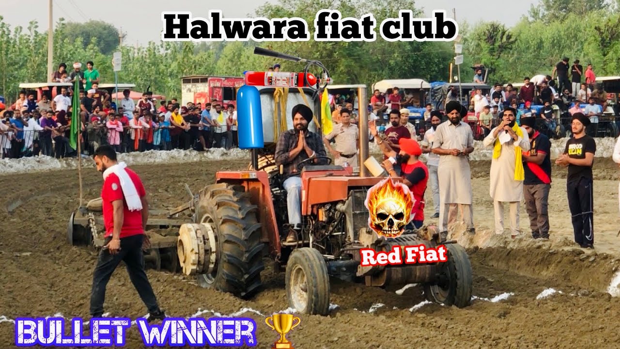 🛑 Red Fiat Halwara fiat club Tractor Tavia Mukabala Jaagdu Tractor