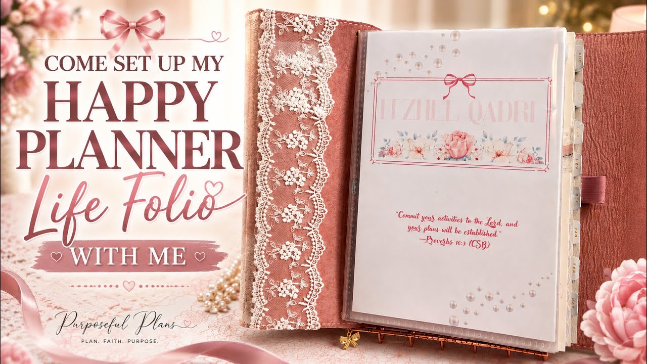 Happy Planner Life Folio Setup 🎀 Making It My Own | Rongrong Soft Girl Era