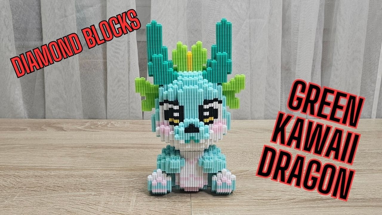 Green Kawaii Dragon | Diamond Blocks Speed Build