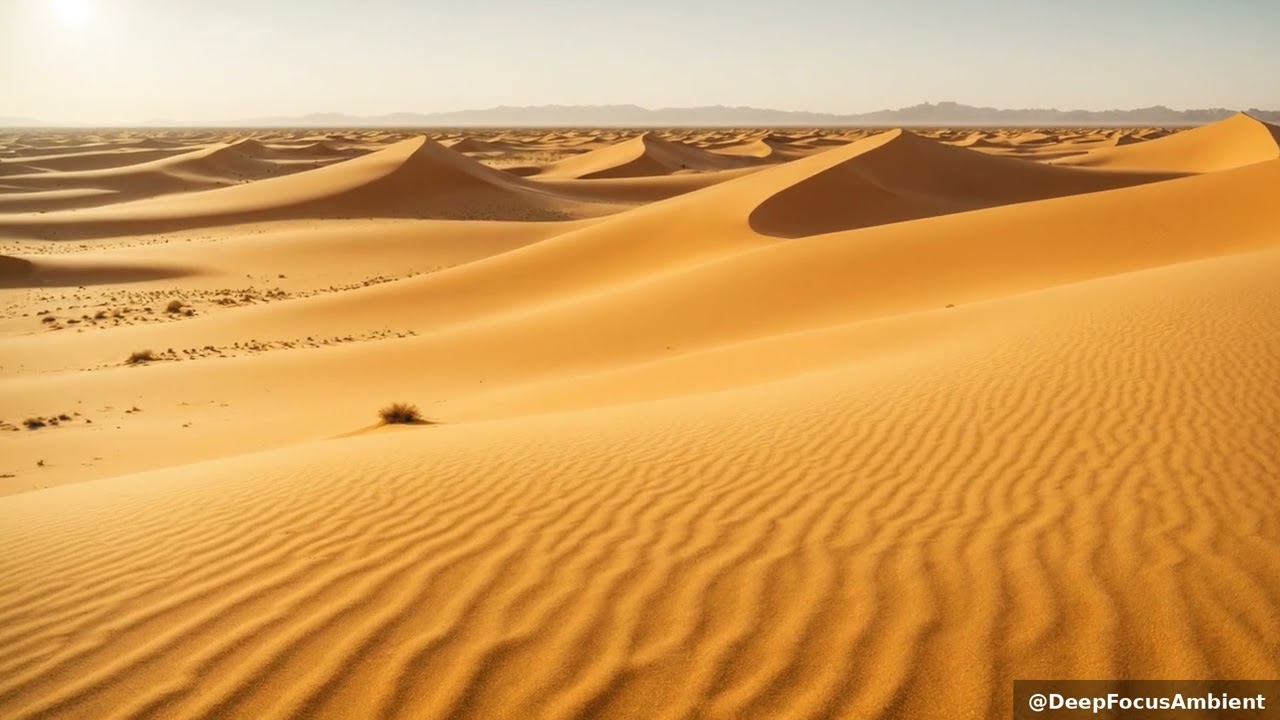 Dawn Over Desert Dunes 🌅 | Soothing Ambient Sounds for Deep Focus