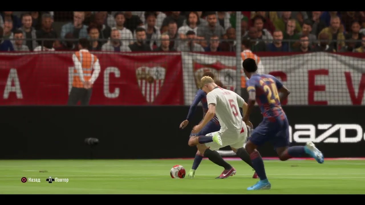 #fifa20 Sevilla FC - FC Barcelona / La Liga Santander / 4 тур / 2 (189) гол БАБАНОВА за Барсу