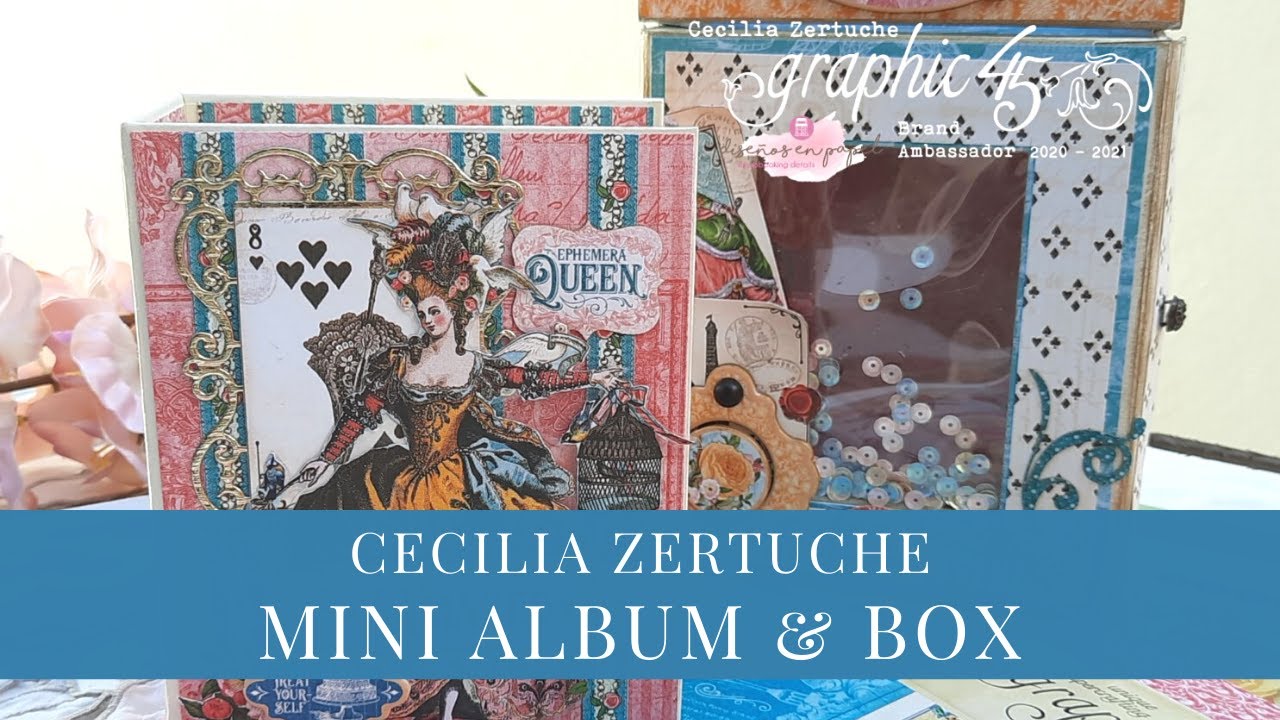 Ephemera Queen Album by Cecilia Zertuche for Graphic 45
