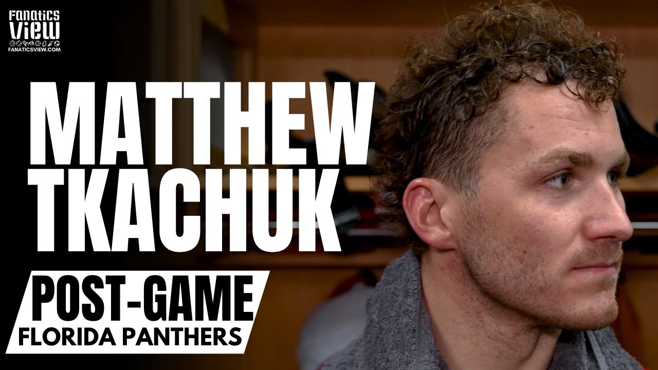 Matthew Tkachuk Reacts to Sergei Bobrovsky GOALE FIGHT vs. Nedeljkovic: 