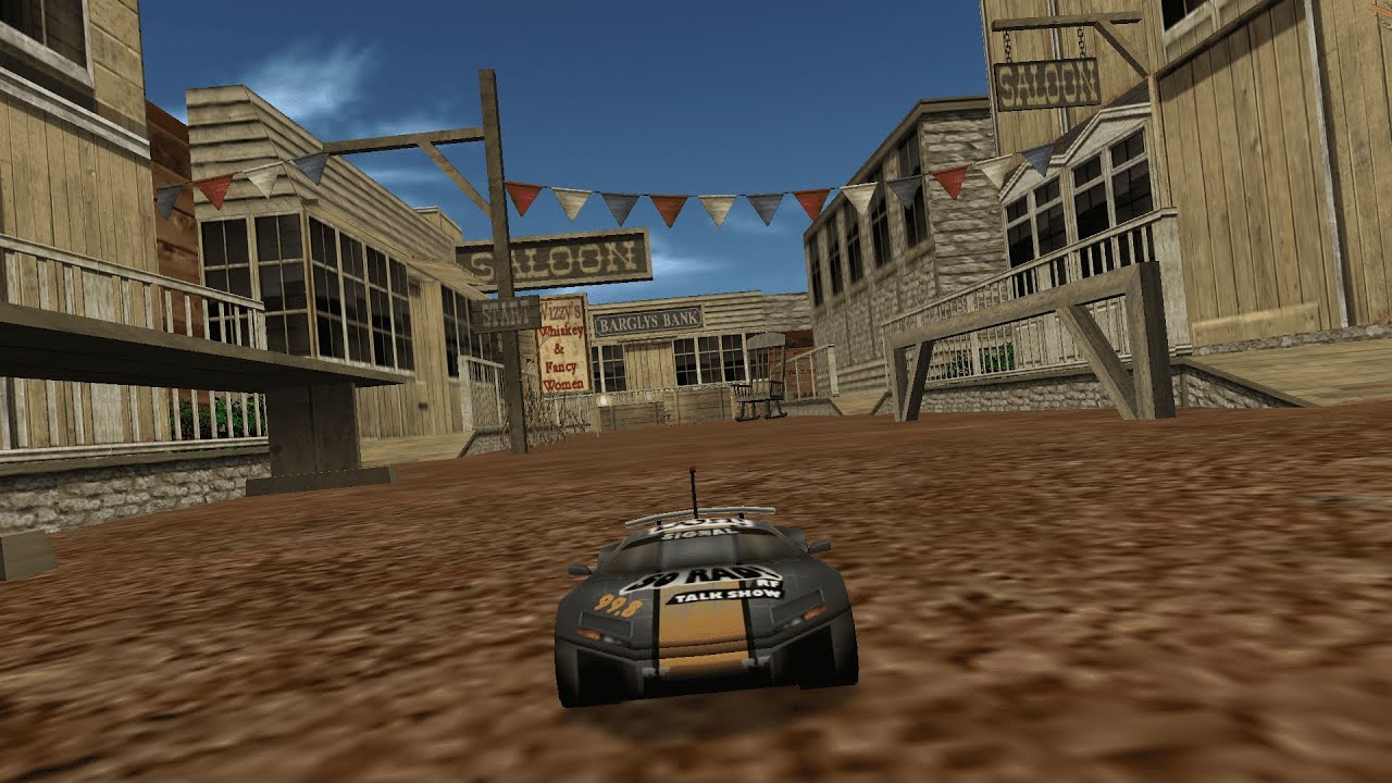 RVGL. Old West Days by hilaire9, rickyD. 325m, 8 laps. Car Rad Signal