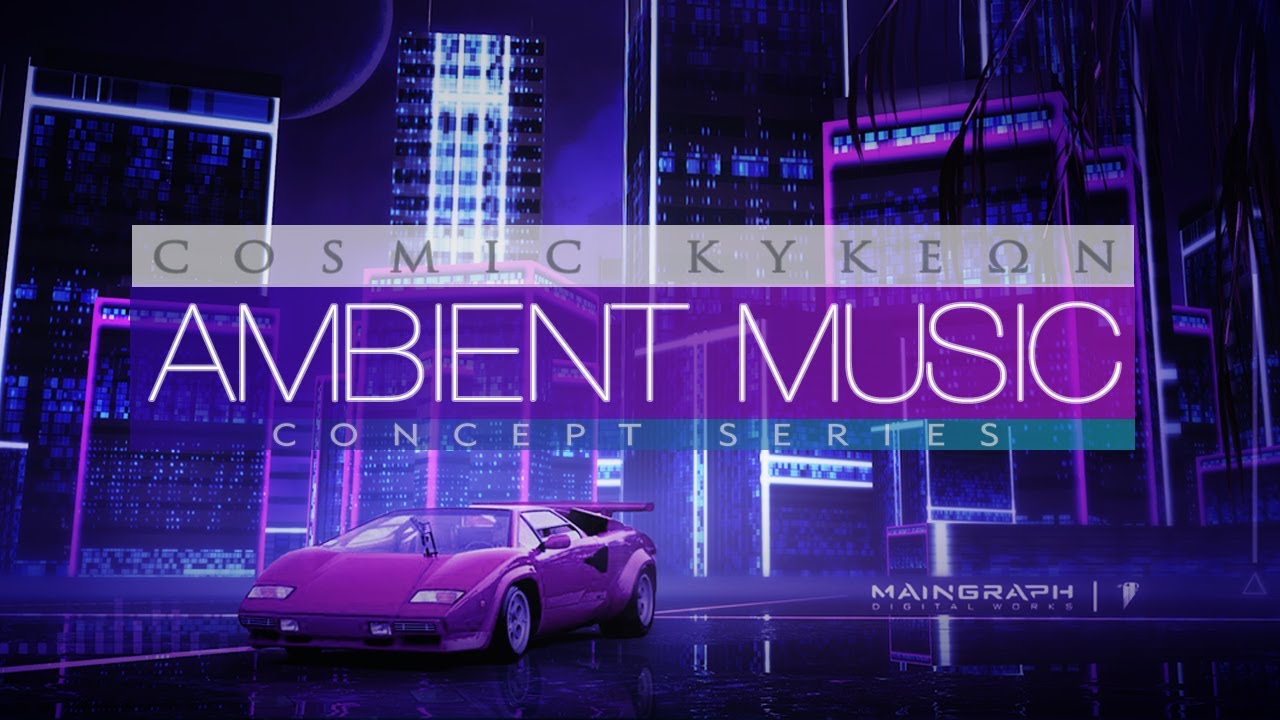 Retrowave music, guitar solos & purple neon visuals  |  Cosmic Kykeon | #ambientmusic #vaporwave