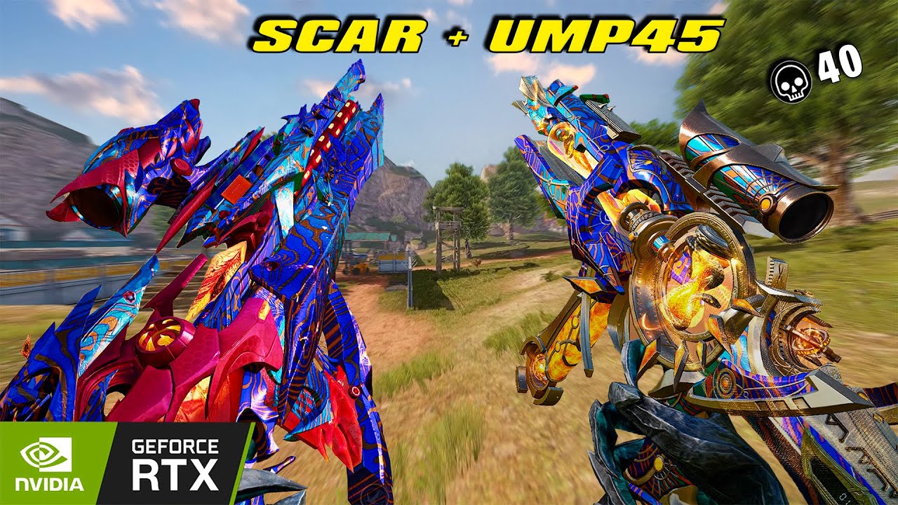 SCAR DOMINATOR + UMP45 INFINITE 40 KILL BLOOD STRIKE 2 MATCH RANDOM SQUAD MAX GRAPHIC