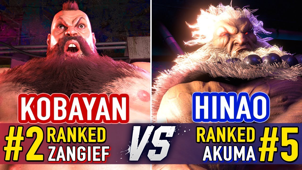SF6 🤜 Kobayan (#2 Ranked Zangief) vs Hinao (#5 Ranked Akuma) 🤛 SF6 High Level Gameplay