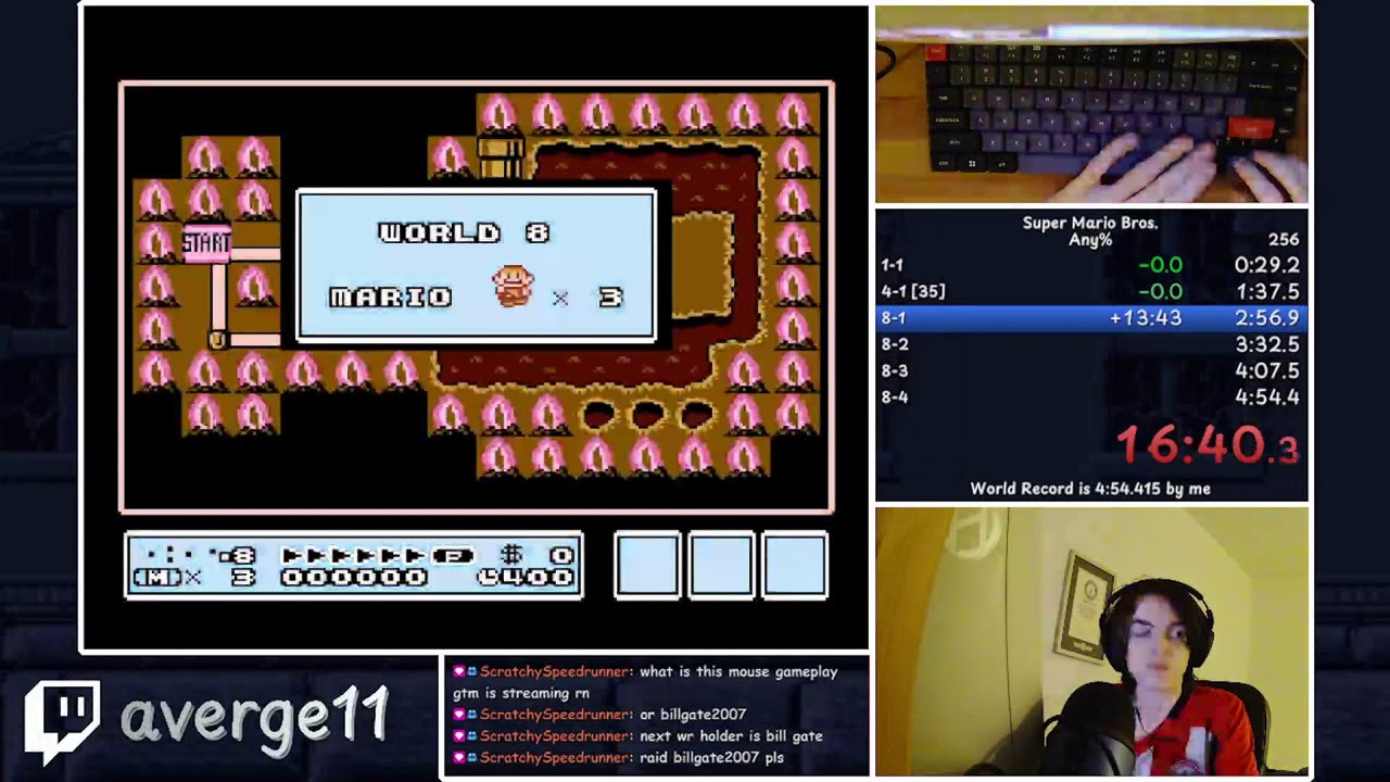 4:54.3xx SMB1 Any% WR Practice/Attempts