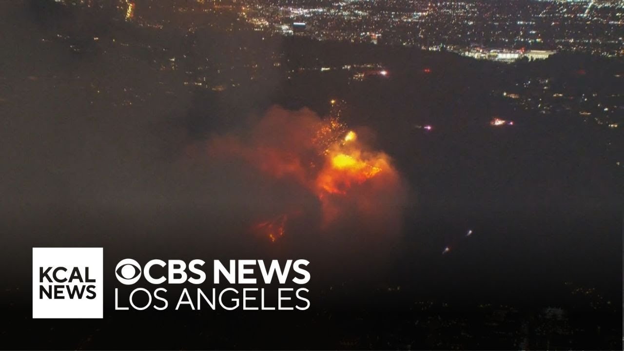 New wildfire erupts in the Runyon Canyon area of the Hollywood Hills