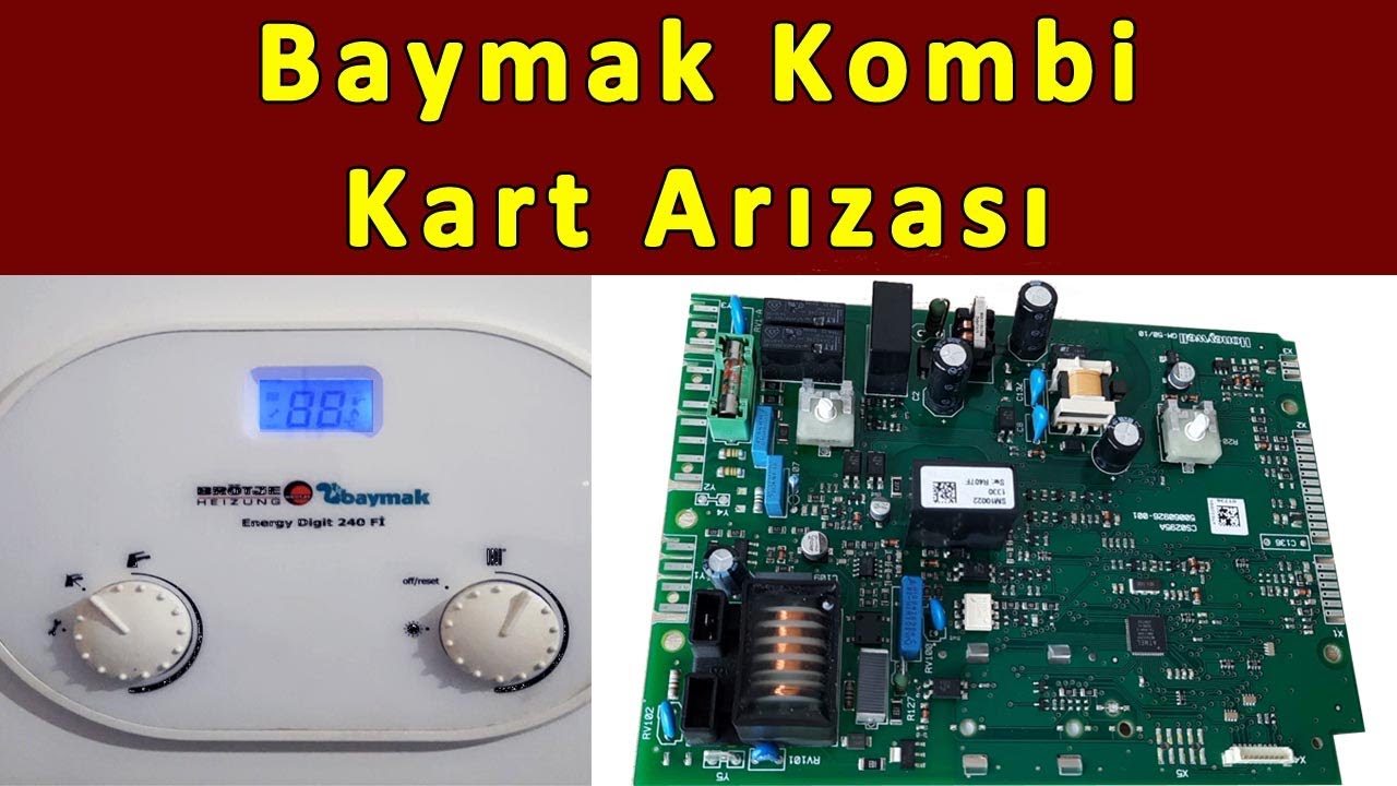 Baymak Kombi Kart Arızası Tamiri Görüntü Gidip Geliyor 88 Hatası