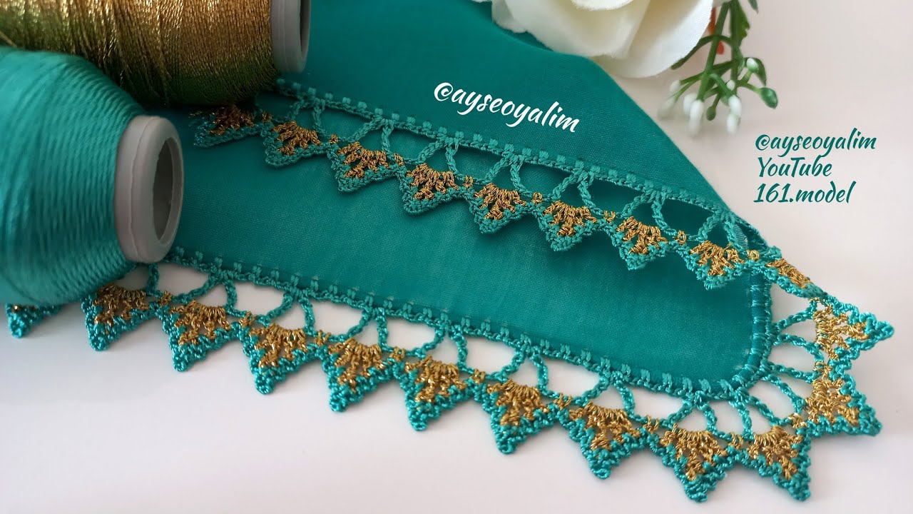 Ne iğne oyası ne mekik hayran kalacağınız sıralı tığ oyası (@ayseoyalim )161.model