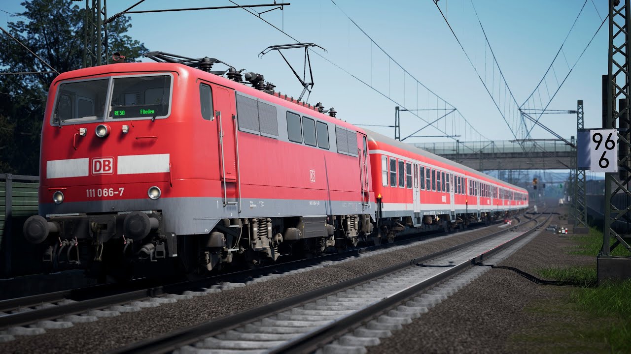 Train Sim World 5 DB BR 111 & n-Wagen Pack Kinzigtalbahn: Fulda - Frankfurt