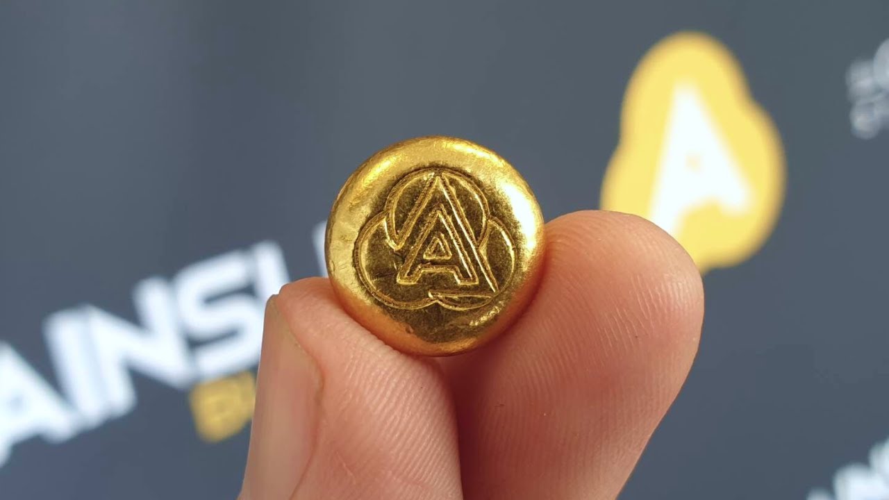 Ainslie 1/2oz Cast Gold Bar