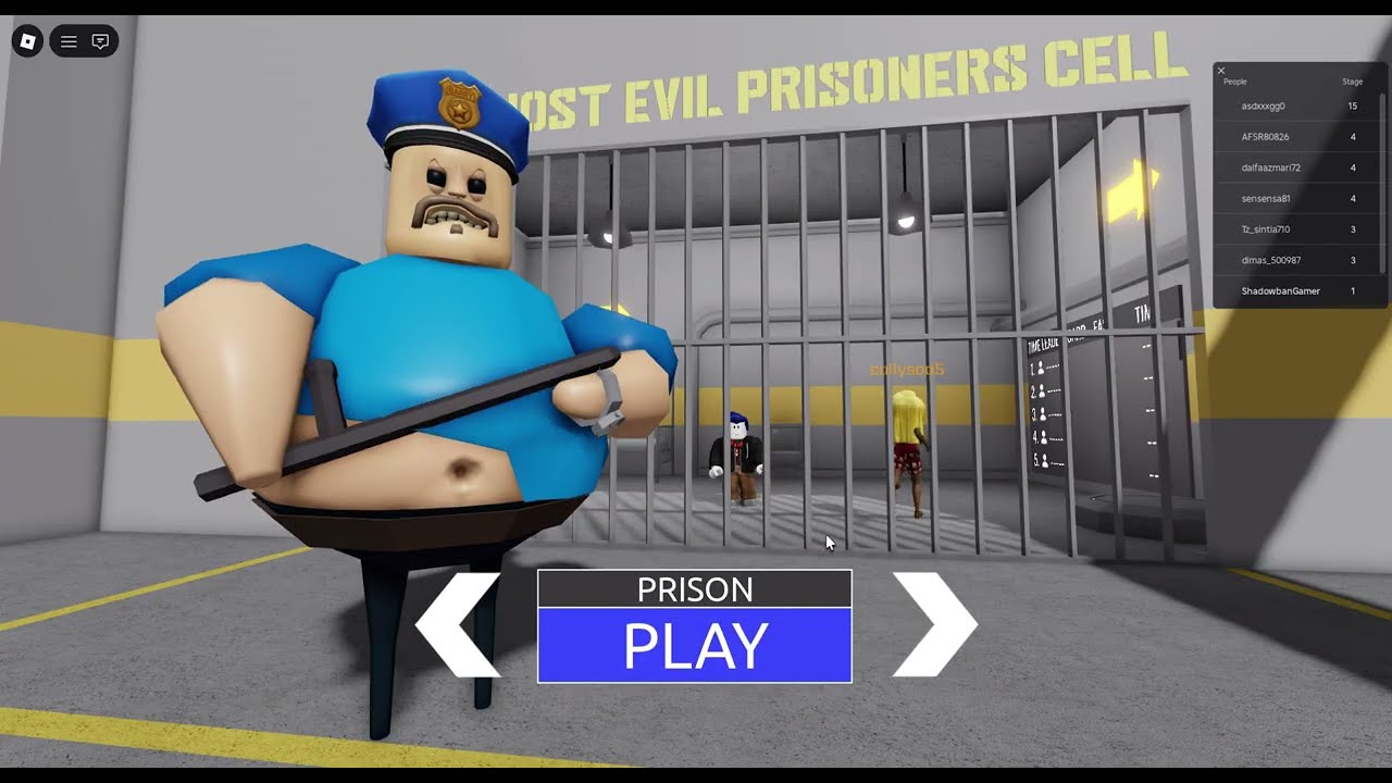 Roblox Barry prison  i escape deadliest prison #shadowbangamer #roblox