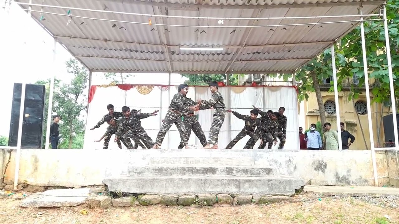 Army Dance by our students  on the eve of Independence  day 2022