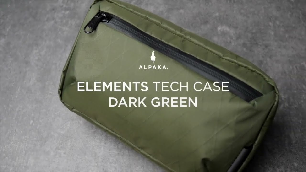Elements Tech Case - Dark Green X-Pac&reg; VX21 by ALPAKA #alpakagear #keepmovingforward #tech