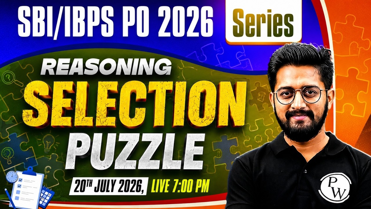 IBPS/SBI PO 2026 | Puzzle Reasoning | Reasoning for Banking Exam | by Sachin Sir