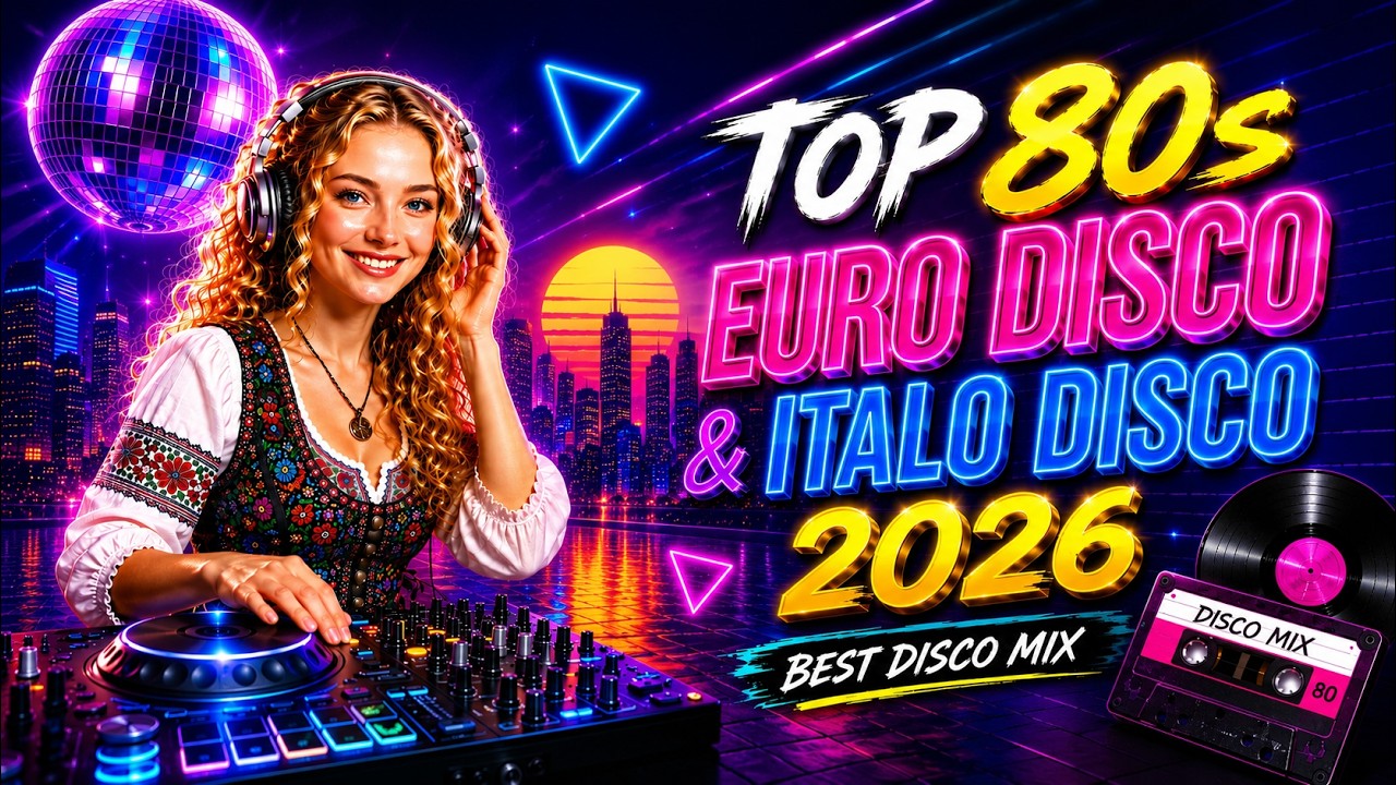 TOP 80s EURO DISCO & ITALO DISCO LIVE 2026 ✨ Best Retro Dance Hits &bull; Synthwave &bull; Neon Night Party
