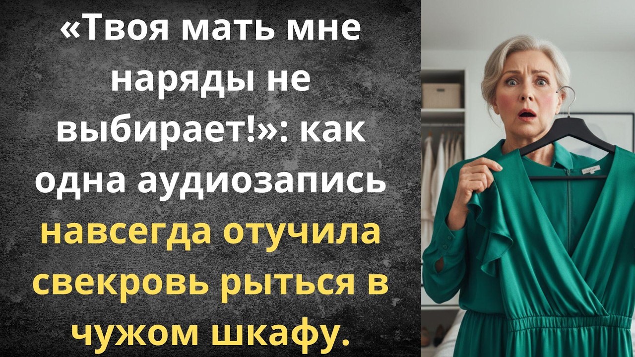 Наглая свекровь залезла в мой шкаф | Истории из жизни