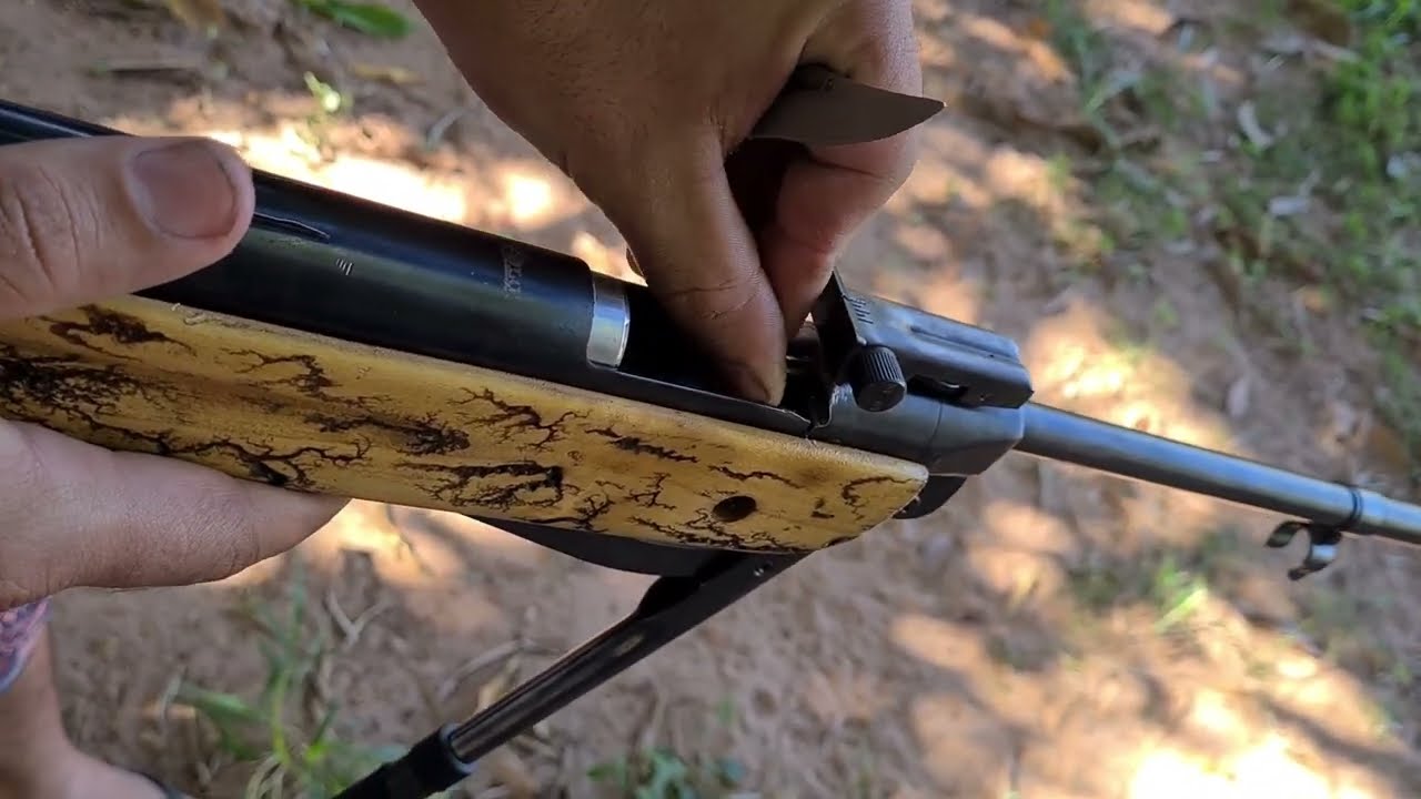 Carabina de pressão modificada .22lr cano fixo