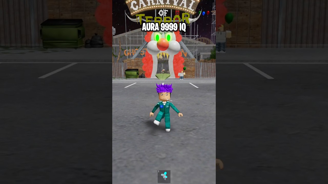 Aura Farm 9999 IQ escape THE CARNIVAL OF TERROR OBBY #roblox #shorts